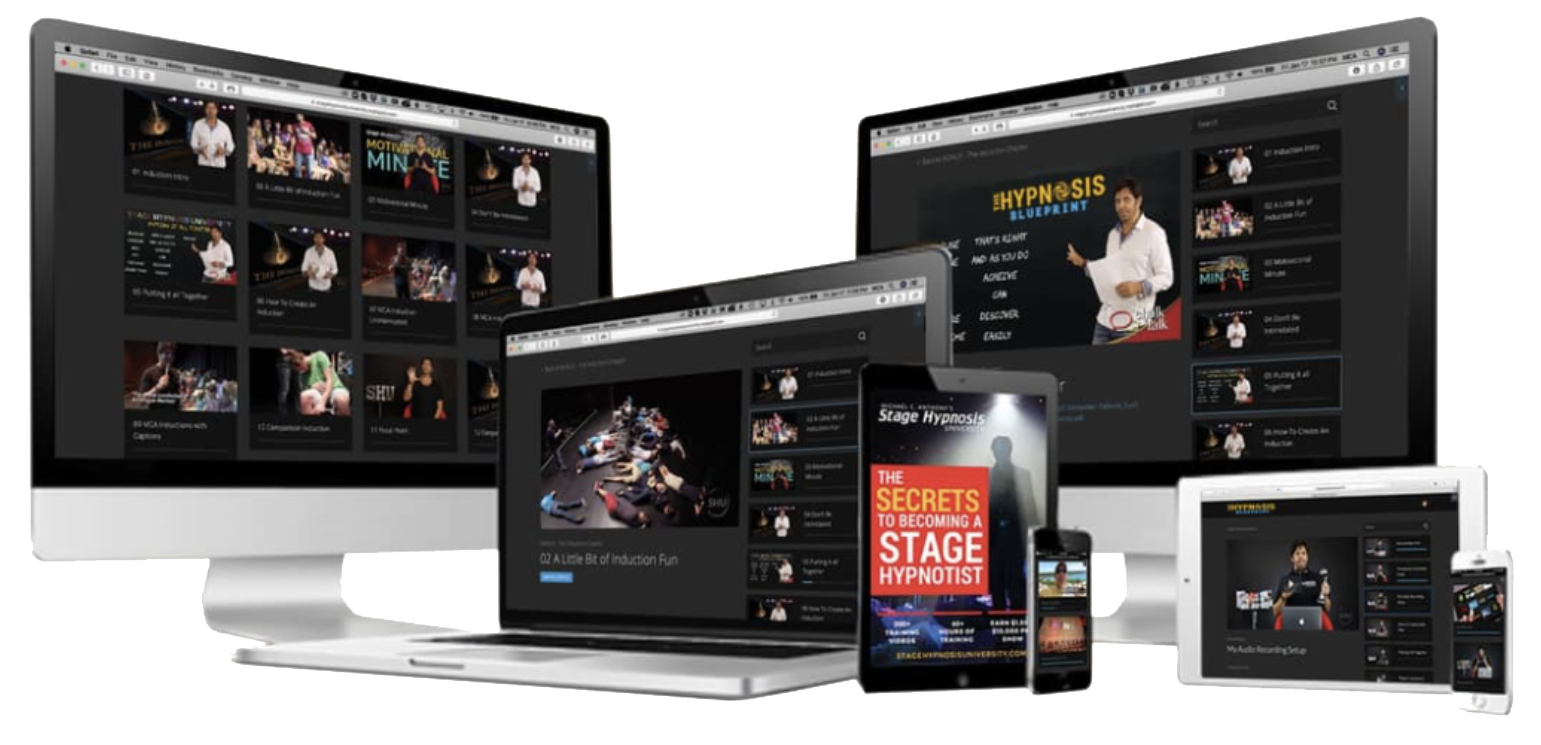 The Hypnosis Blueprint on desktop, laptop, tablet and phone